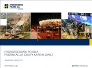 Prezentacja Grupy Kapitałowej Hydrobudowy Polska